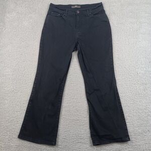 Levis Jeans 512 Perfectly Slimming Womens 14M Black Bootcut Rhinestone Pocket